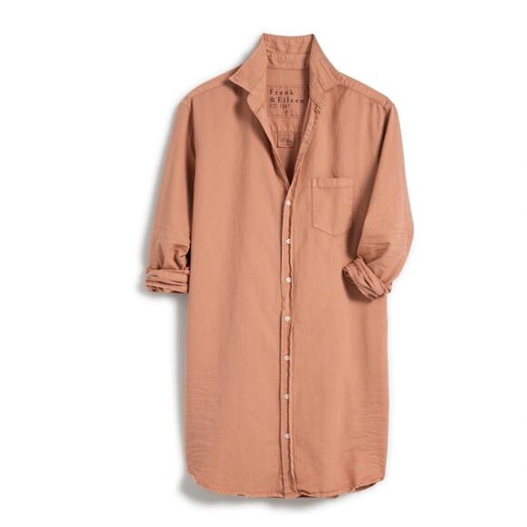 Frank & Eileen Mary Classic Shirtdress Famous Denim 100% Cotton Desert Size XL - Picture 3 of 13